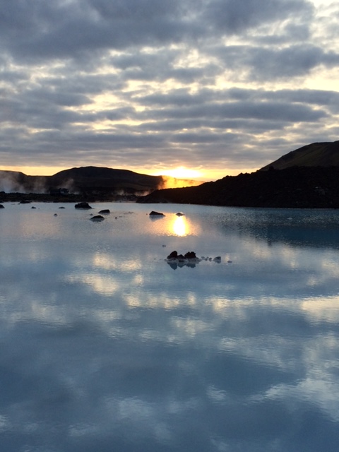 An early November morning outside of the Blue Lagoon