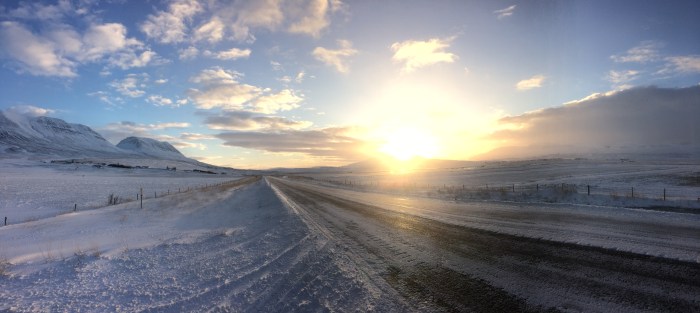 The road out of Akureyri